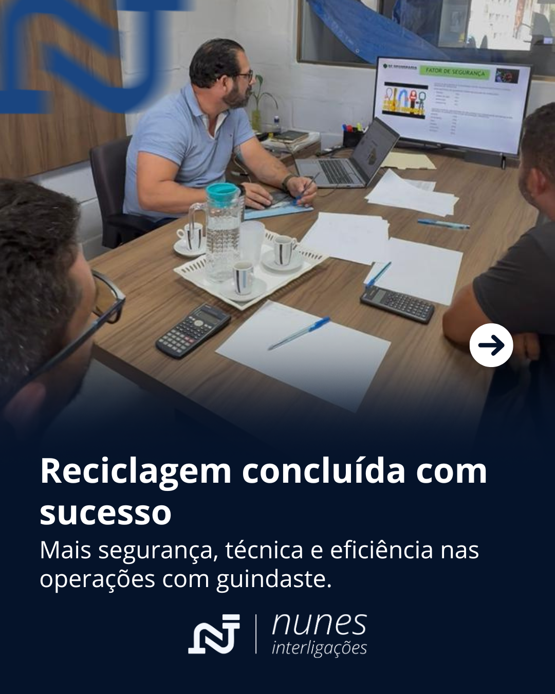 Reciclagem concluída com sucesso